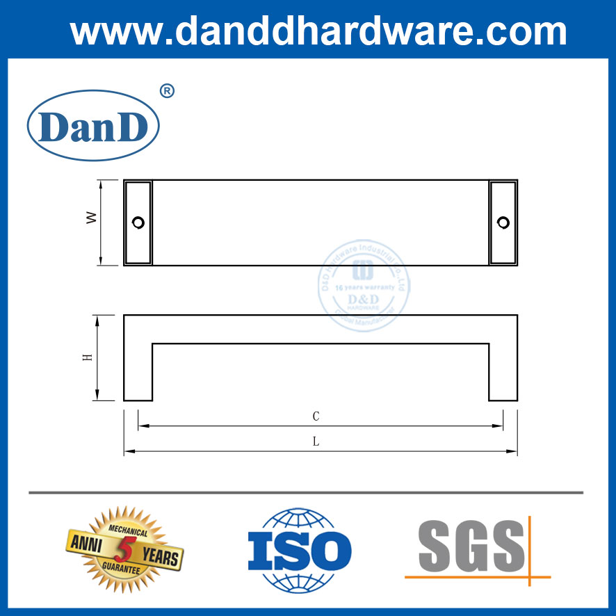 Les armoires de cuisine en acier inoxydable tirent des tractions de tiroir moderne-ddfh039