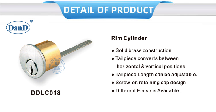Cylindre de serrure de style Amercian