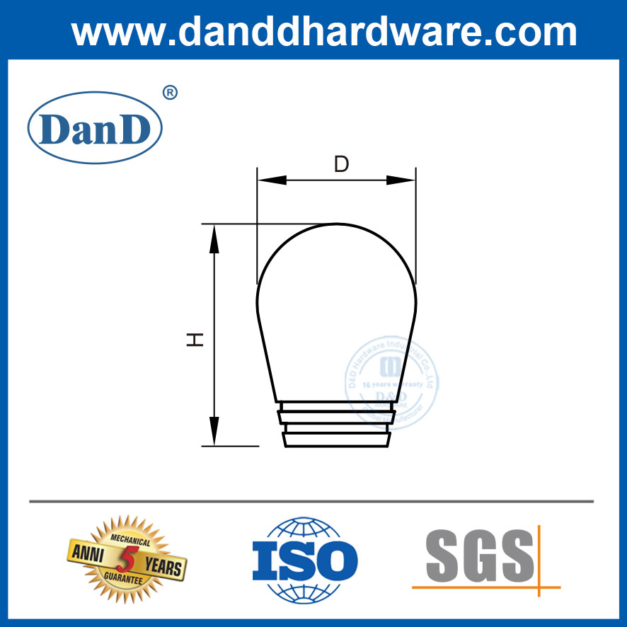 Boucles de meubles en laiton poignées de commode en acier inoxydable et boutons-ddfh060