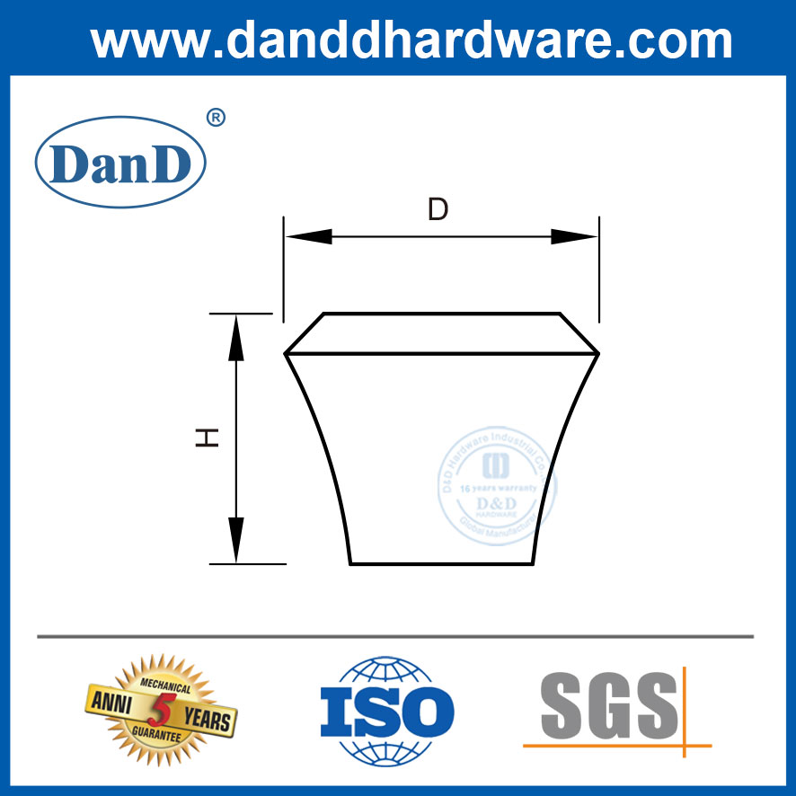 Bouchons de commode moderne en laiton armoires de cuisine en acier inoxydable boucles-ddfh064
