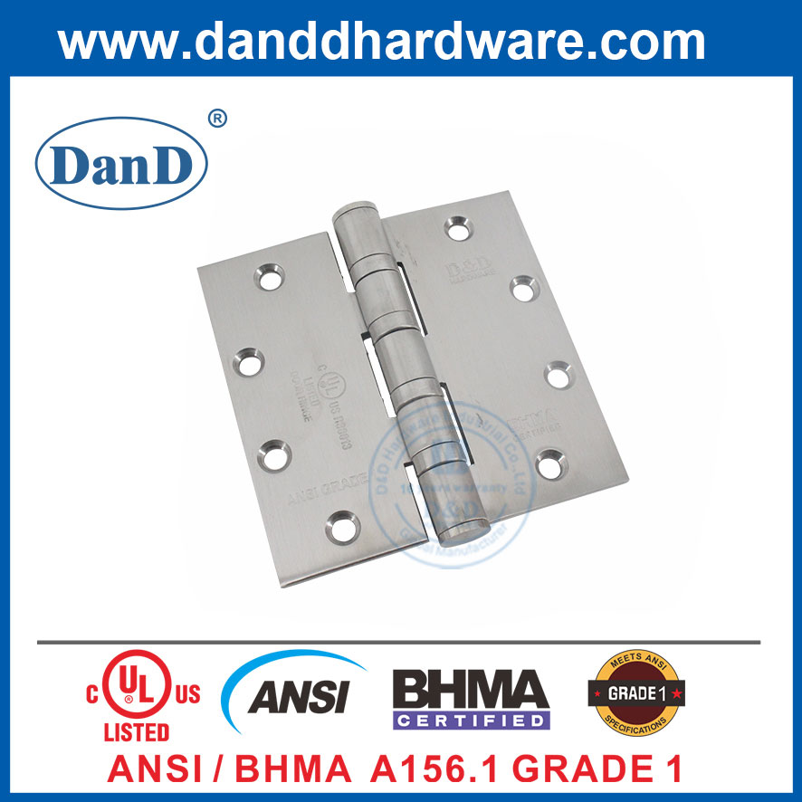 5 pouces ANSI BHMA GRADE 1 BALING REURING PARTE principale Hinge-DDSS001-ANSI-1-5X5X4.8