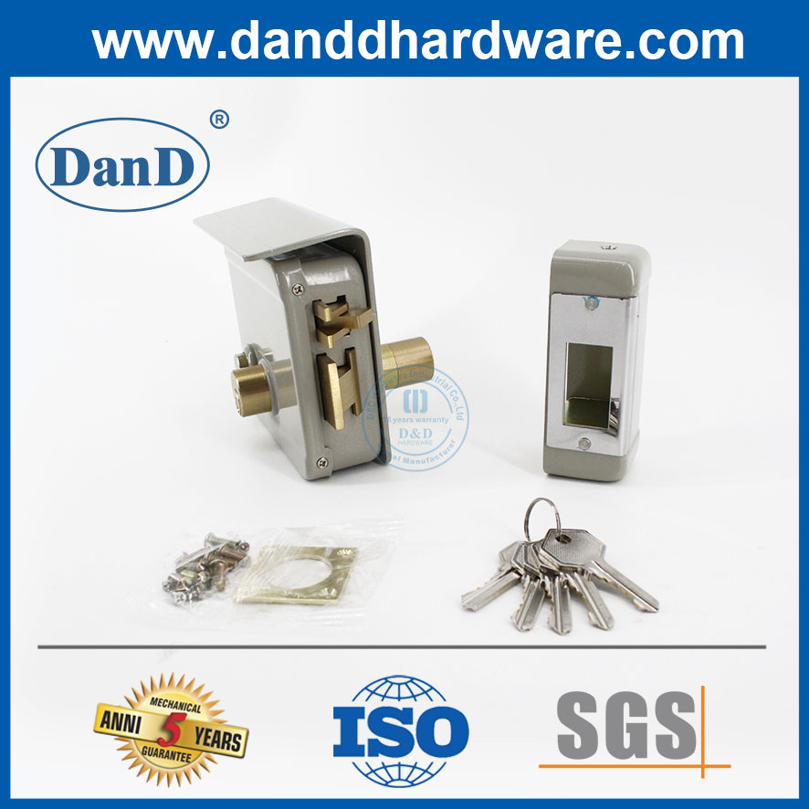 Sécurité Verrouillage électrique Métal Métalon Outdoor Rim Lock Manufacturers-DDRL045
