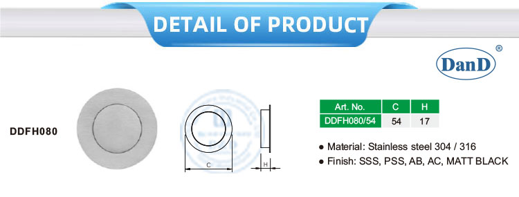 Poign&eacute;e de porte coulissante