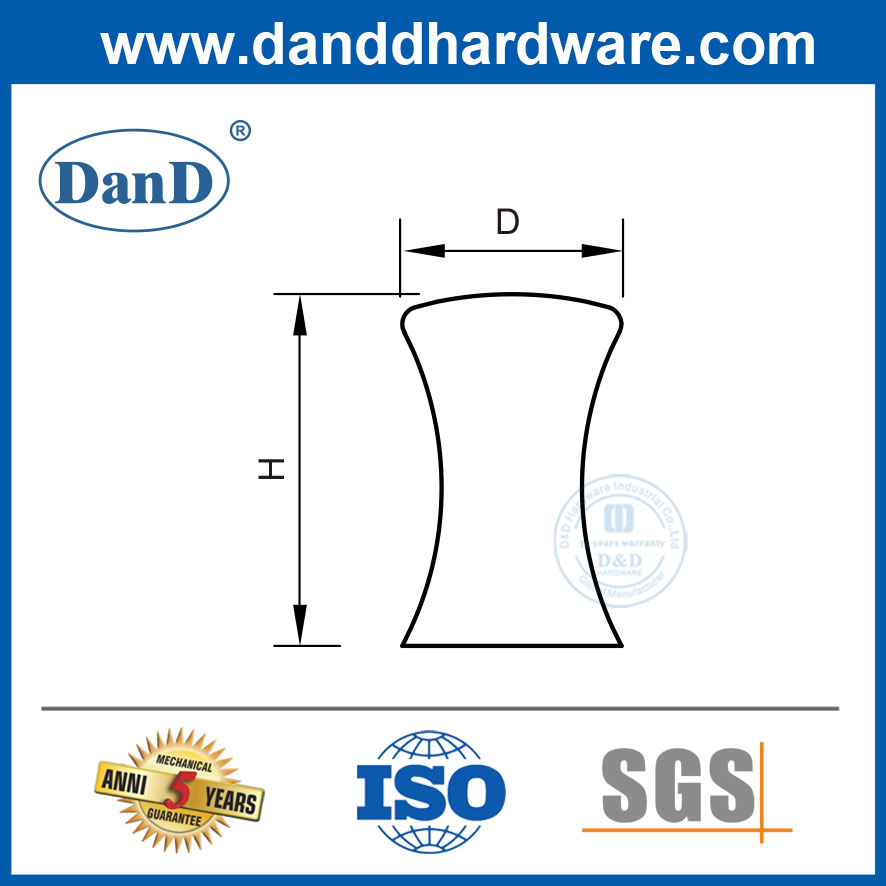 Boutons en laiton pour commode en acier inoxydable boucles armoires-DDFH048
