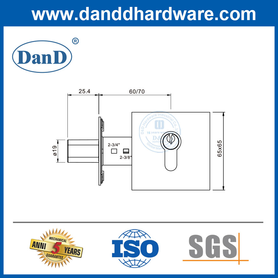 Poignée de porte résidentielle Hardware Hardware Types de verrouillage de porte d'entrée Deadbolt-DDLK021