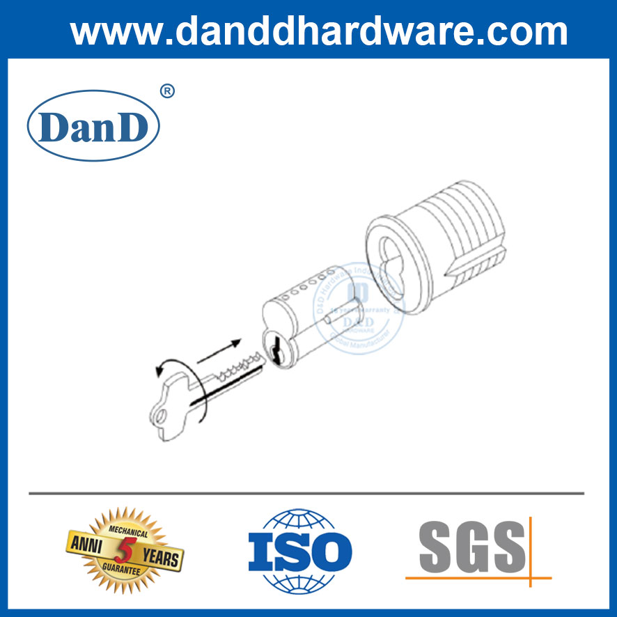 ANSI IC CORE CYLINDER LASS SOLID 6 PIN CYLINDE CORE INTERCHAGAGEMENTABLE-DDLC013