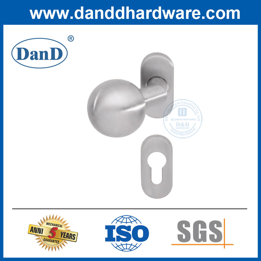 Cadre étroite en acier inoxydable Handle de verrouillage de porte comerciale bouton-ddnh004