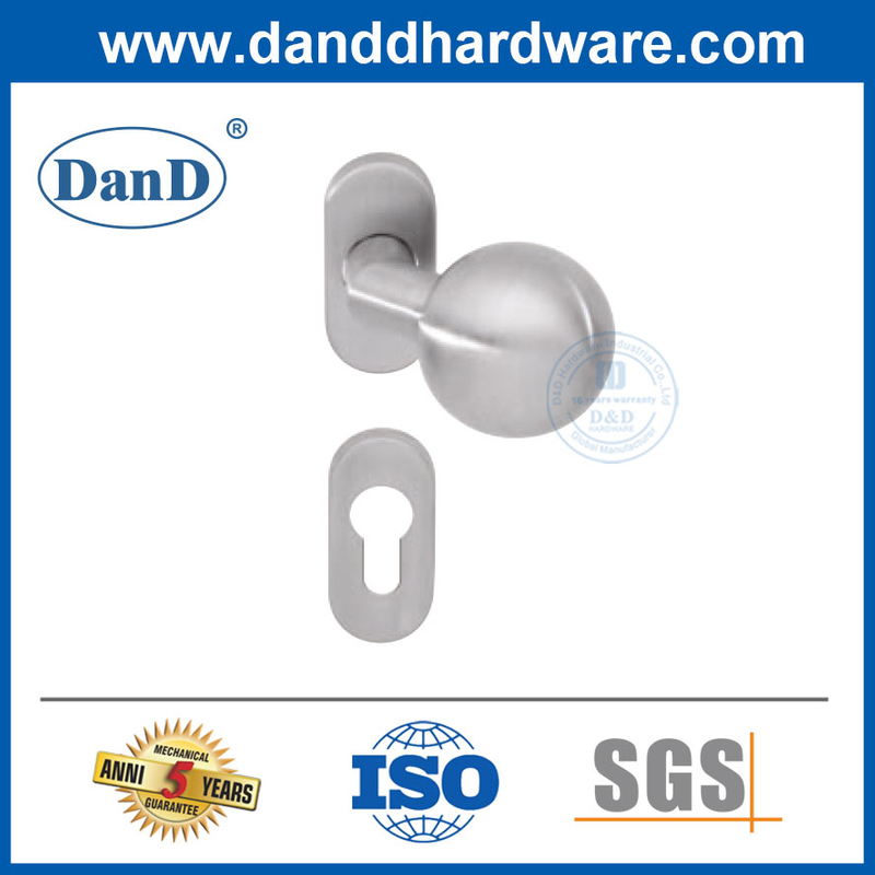 Cadre étroite en acier inoxydable Handle de verrouillage de porte comerciale bouton-ddnh004