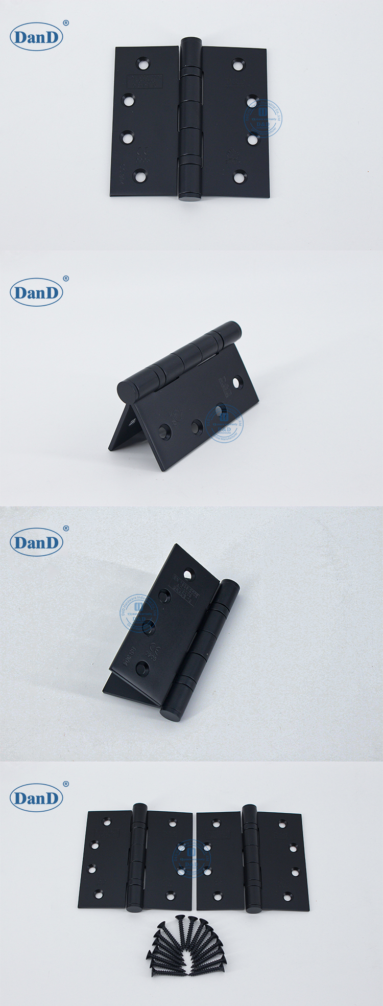 Hinges de porte noire