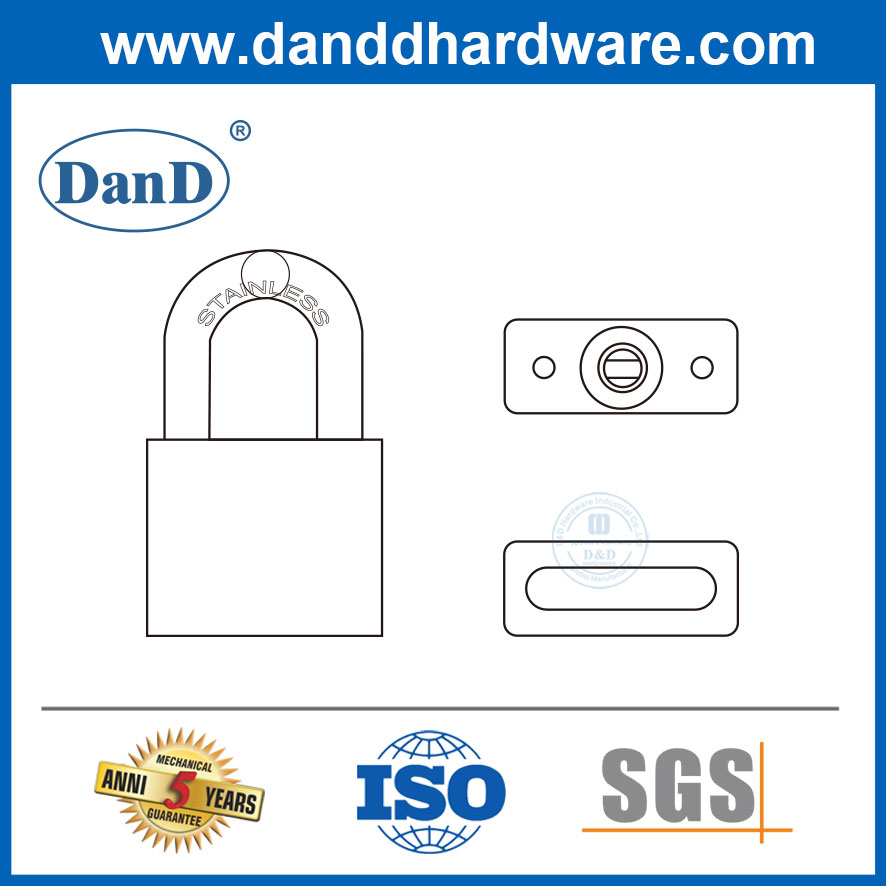 Sécurité en acier inoxydable de 70 mm Logo personnalisé logo rectangulaire étanche crélacée-DDPL001