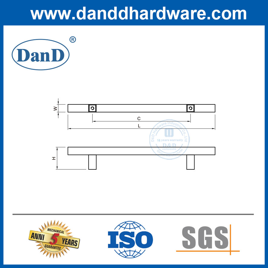 Meuble Hardware en acier inoxydable Cabinet Porte de porte-DDFH019