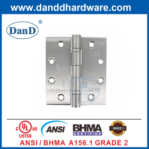 ANSI / BHMA Grade 2 Silver extérieur Hinge de porte avec UL Fire Rated-DDSS001-ANSI-2-4.5X4X3.4