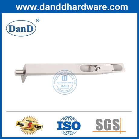 Boulon à chasse d'eau robuste en acier inoxydable pour la porte en bois-DDDB001