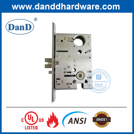 SS304 ANSI Grade 1 American Style Door Lock pour Storeroom-ddal07