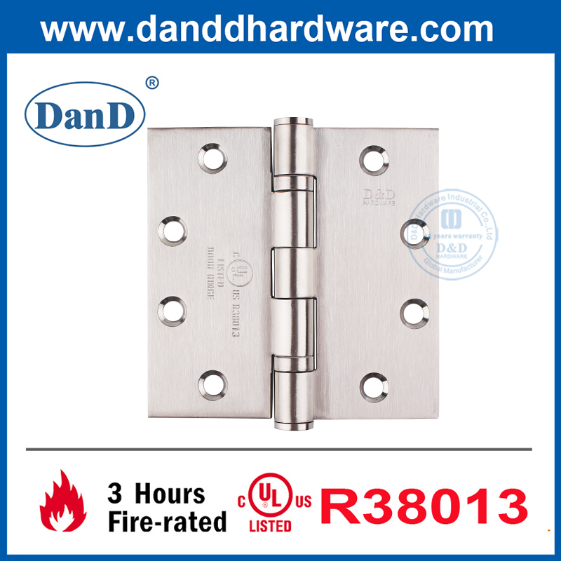 Argent extérieur charnière ul répertorié en acier inoxydable Hinge-DDSSS002-FR-4.5x4.5x3.4