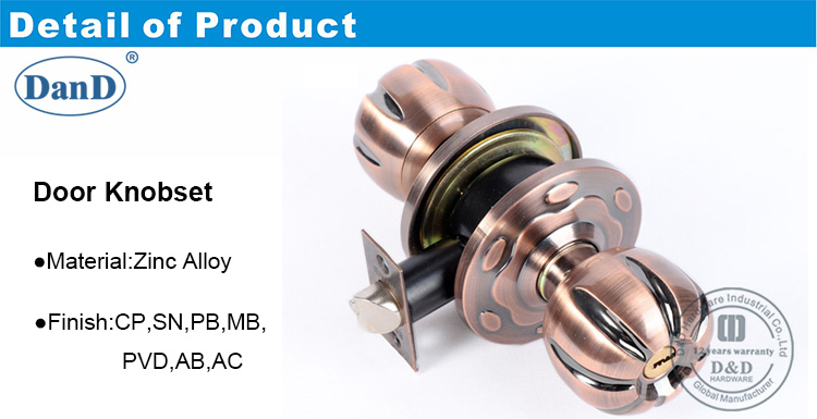 Entr&eacute;e Tubular Lock-DDLK064-D et D mat&eacute;riel