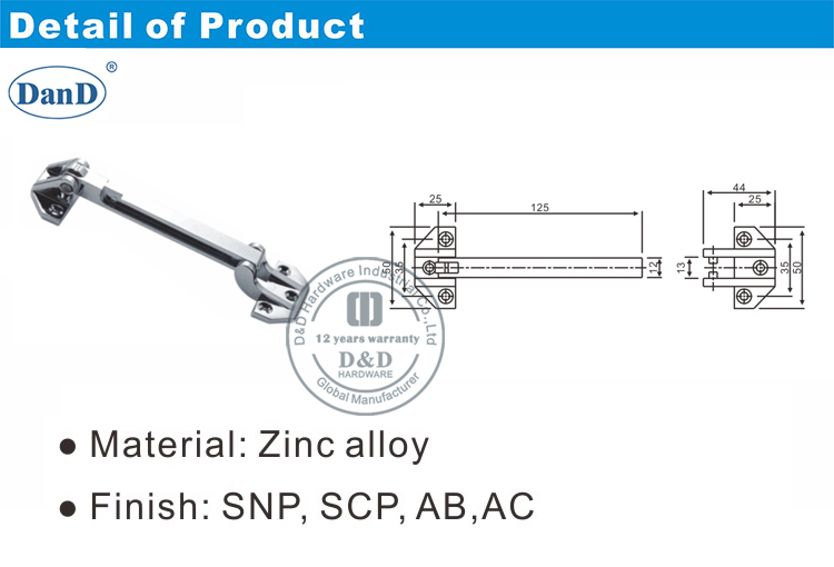 Porte de la chambre &agrave; coucher Guard-D et D Hardware