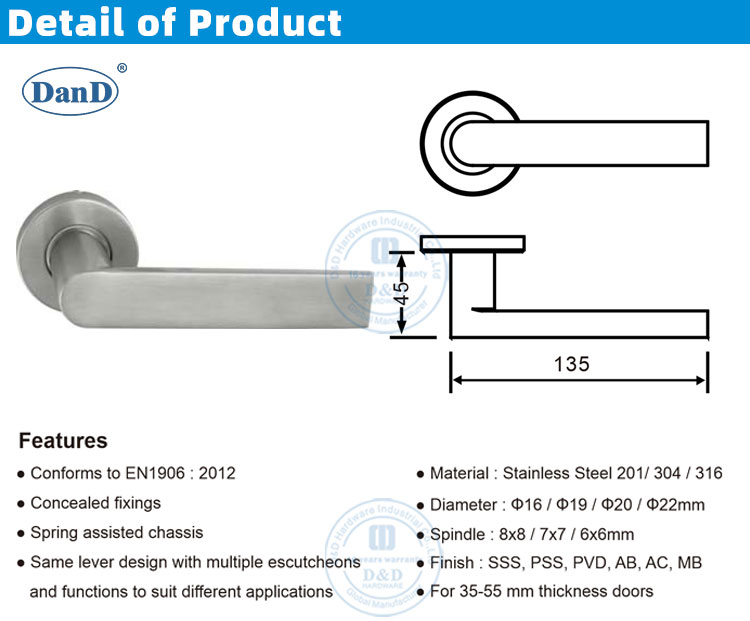 Poign&eacute;es &agrave; double porte