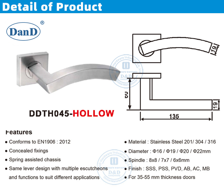 Poign&eacute;e de porte commerciale