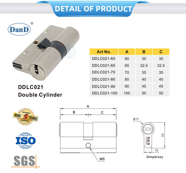 Cylindre de verrouillage avec des cl&eacute;s