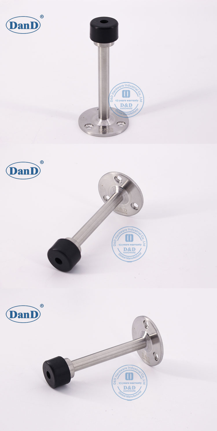 arr&ecirc;t de porte en acier inoxydable