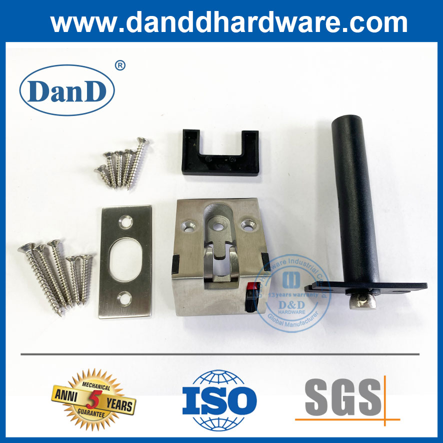 Acier inoxydable dissimulé le verrouillage de la chaîne de porte fixée sur la porte pour la porte en bois-DDG002
