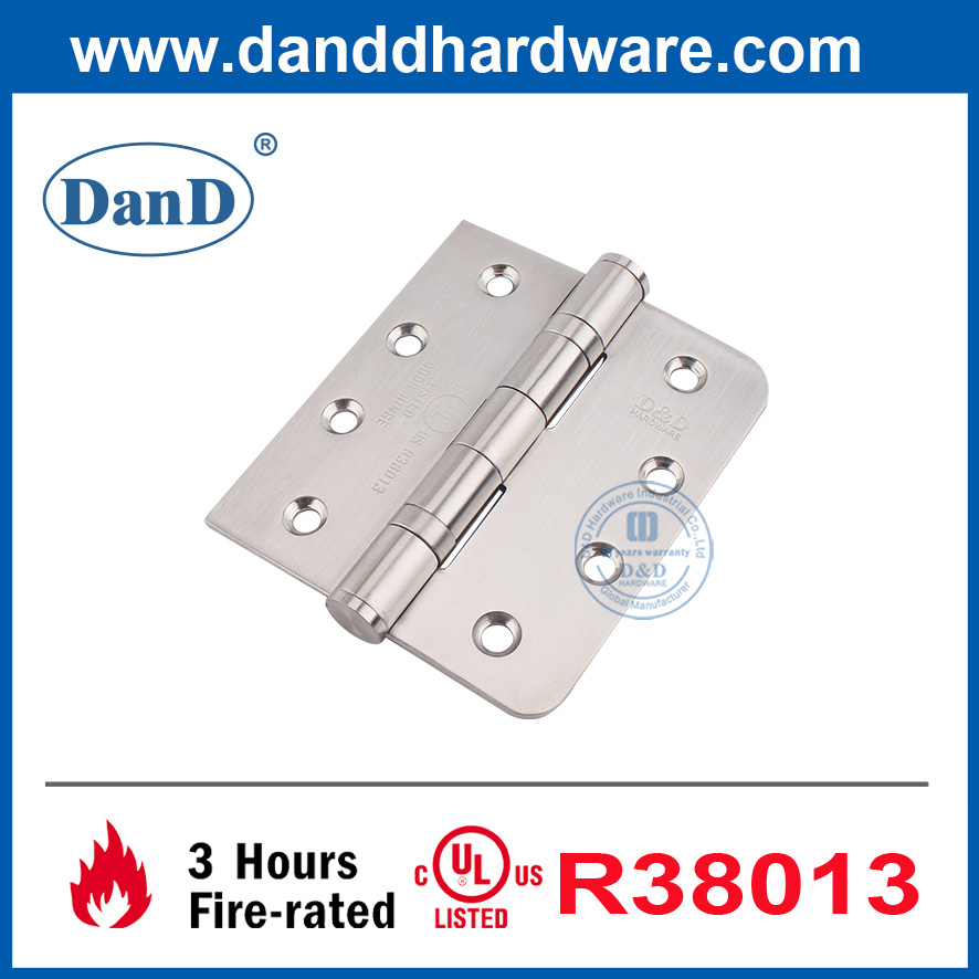 UL Standard Door Hinge Round and Square Corner Fire Door Hinge-DDSS001-FR-4X3.5X3