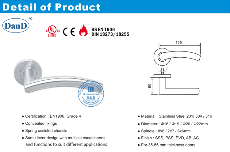 03 Poign&eacute;e de levier de porte-DDTH008