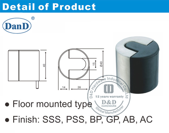 Stopper de la porte de s&eacute;curit&eacute; et mat&eacute;riel D