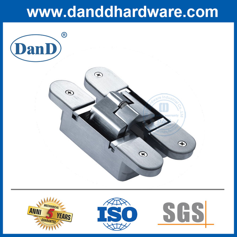 180 degrés Ajustement charnière en acier inoxydable du service moyen 3D Hinge cachée pour la porte swing-bois-DDCH012