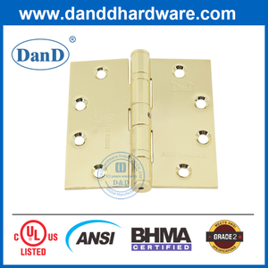 Gold ANSI Grade 2 SS304 Square Fire nominal NRP Metal Door Hinge-DDSS001-ANSI-2-4.5x4.5x3.4