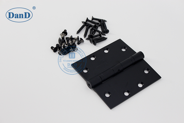 Hinges de porte carr&eacute;e noire