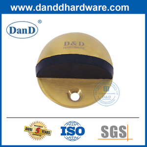 Satin Brass Half Round Door Stopper en acier inoxydable Porte d'entrée Porte d'arrêt DDDS001