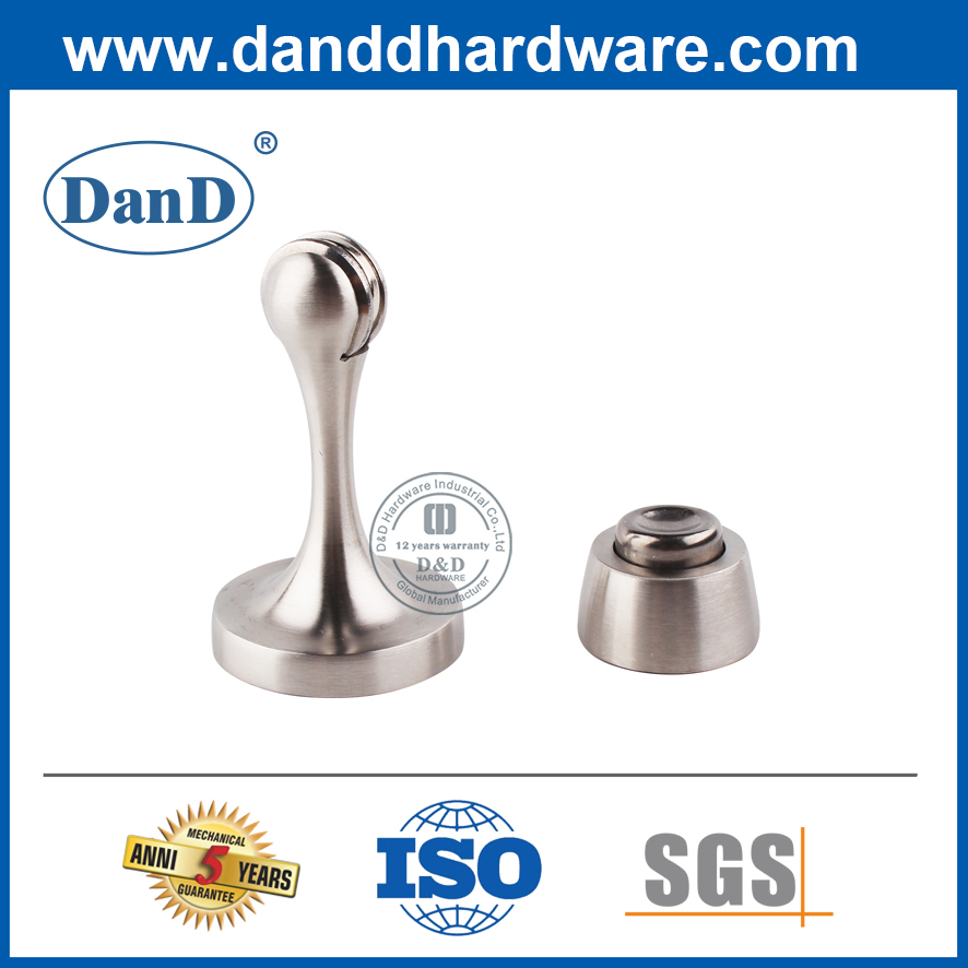 Mur en alliage en alliage zinc en acier inoxydable Strong Magnetic Door Stopper-DDDS028