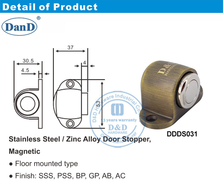 Arr&ecirc;t de porte ext&eacute;rieure