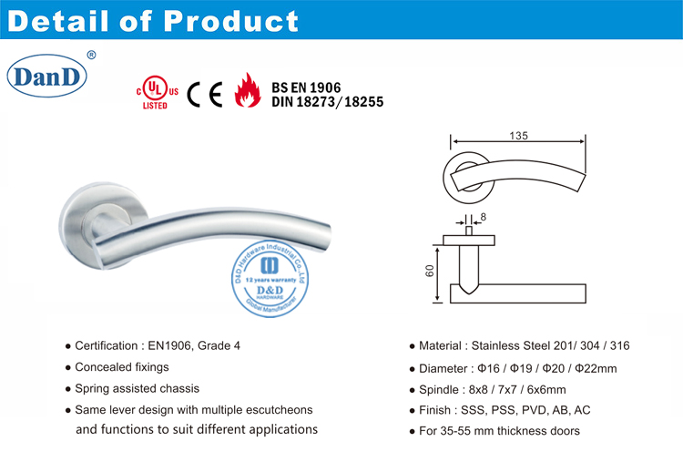 03 Poign&eacute;e de levier de porte-DDTH005