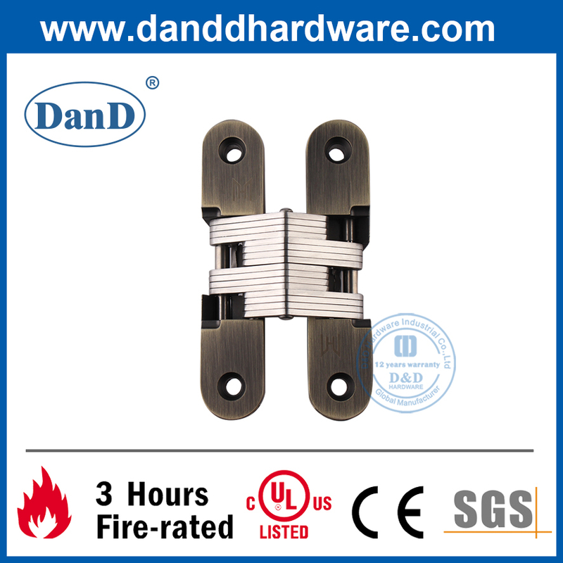 En alliage de zinc antique en laiton Hinge de porte cachée pour la porte extérieure-ddch007