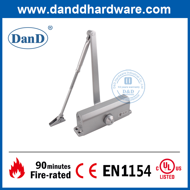 UL Aluminium Incendie Hold Hydraulic Porte Hydraulique Closer-DDDC015