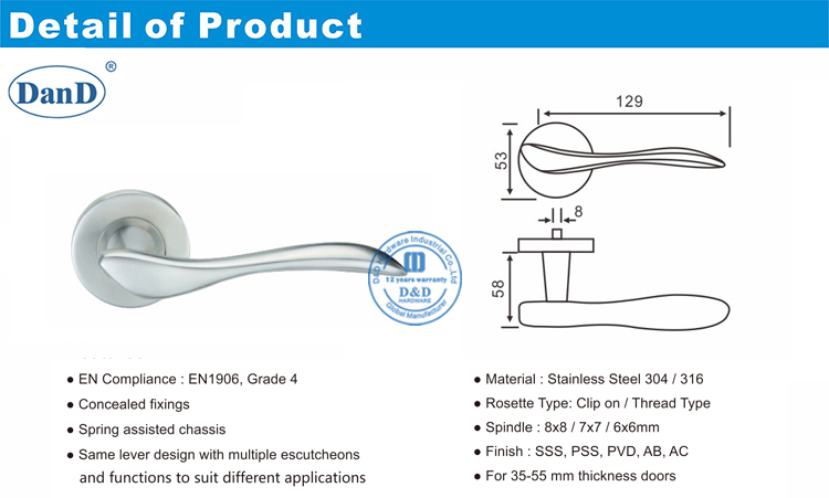 Porte de passage ext&eacute;rieur Lever-d et D mat&eacute;riel