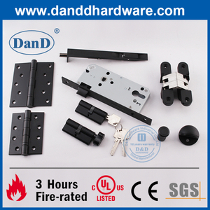 CE UL GRADY 304 MATT Noir Hardware Fire Porte Hardware Content -DDDDH002