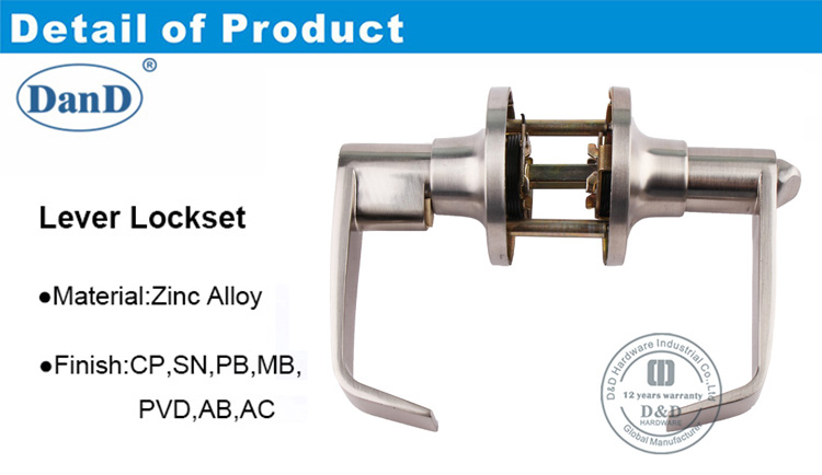 Poign&eacute;e de porte Tubulaire Serrure-DDLK096-D et D