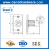 Accessoires en laiton grève anti-poussière avec plaque-DDDP004