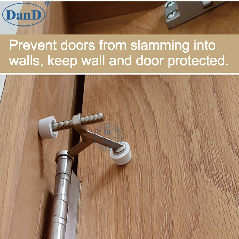 Tampon d'auto-réglage Protéger la porte en acier inoxydable Pin de pointe de porte de porte-ddds057
