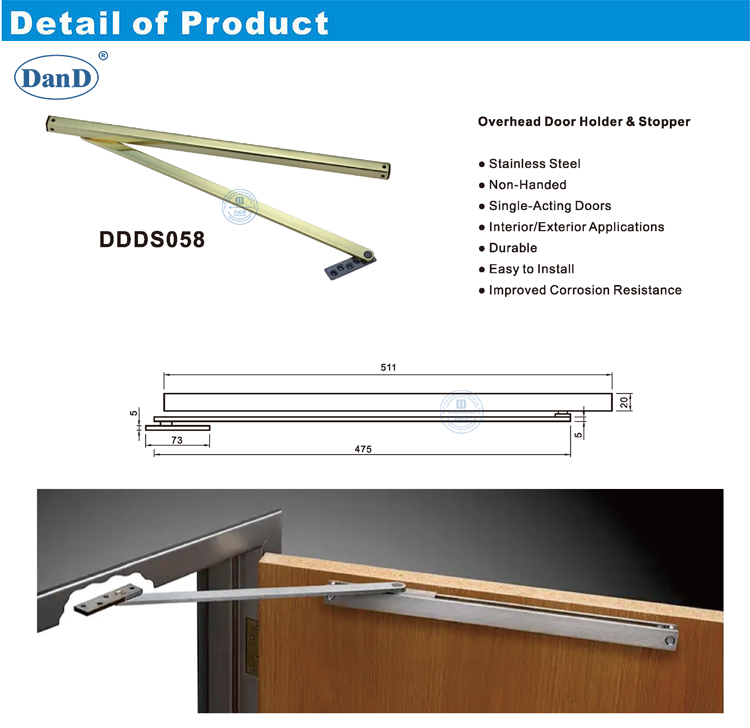 Bouchon de porte au-dessus