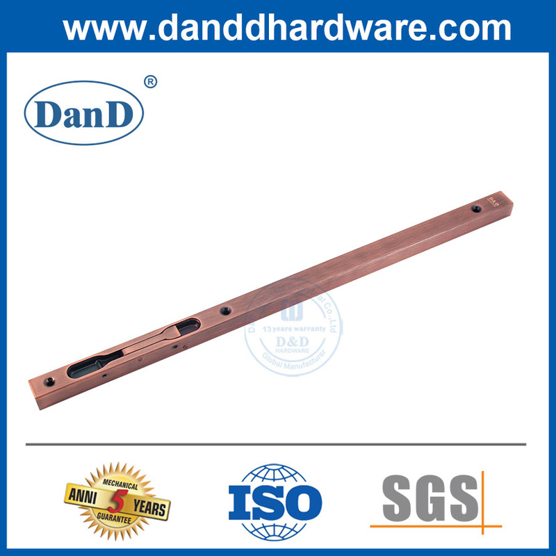 SUS304 Sécurité antique Copper Hidden Lever Action extérieure Bolts de porte-DDDB008