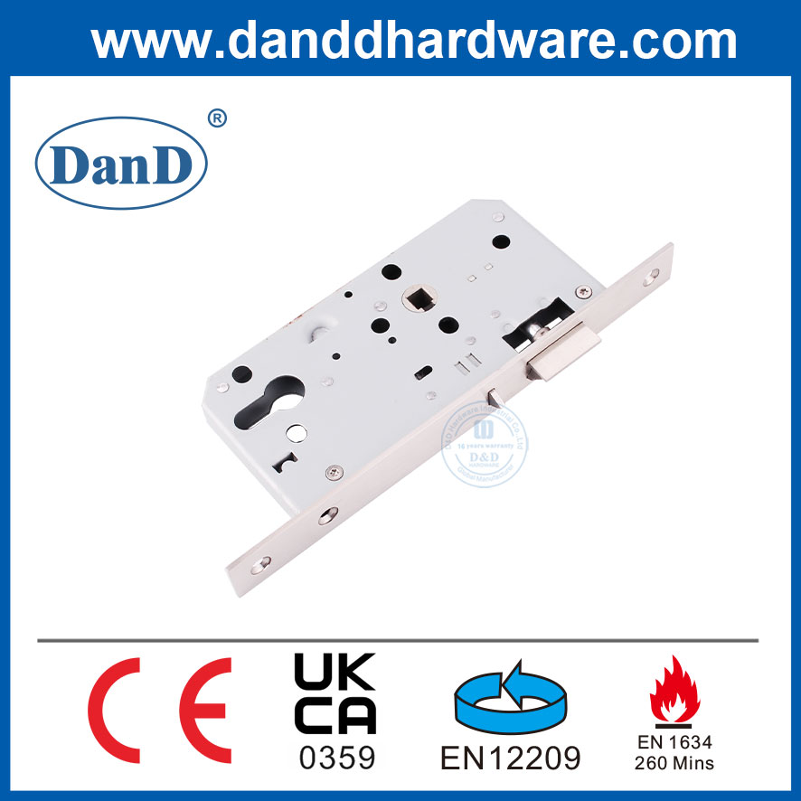 EN12209 CE Fire Classé Night Latch Lock Set Commercial Mortise Lock-DDML014-5572