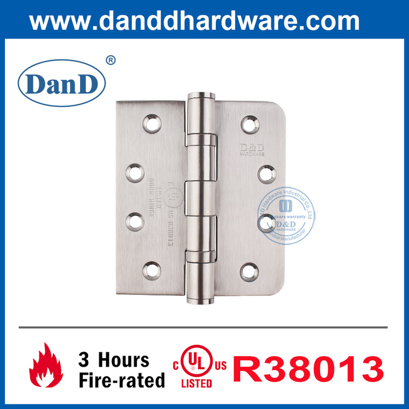 UL Standard Door Hinge Round and Square Corner Fire Door Hinge-DDSS001-FR-4X3.5X3