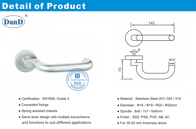 Poign&eacute;es de porte principale-D et D mat&eacute;riel D et D