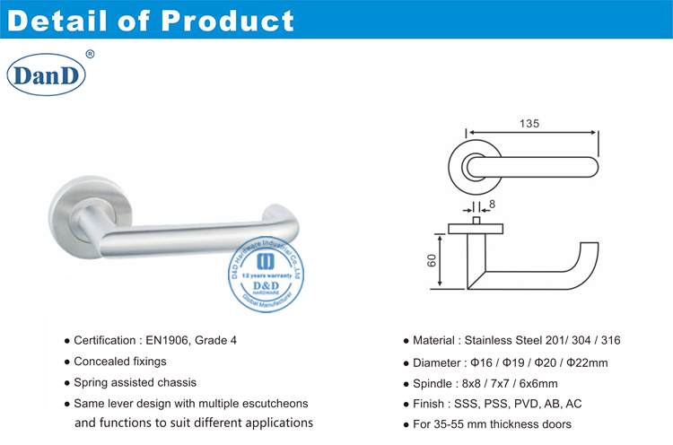 Poign&eacute;es de porte industrielles-D et D mat&eacute;riel D et D