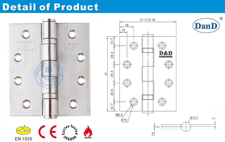 CE Hinge de porte en m&eacute;tal 